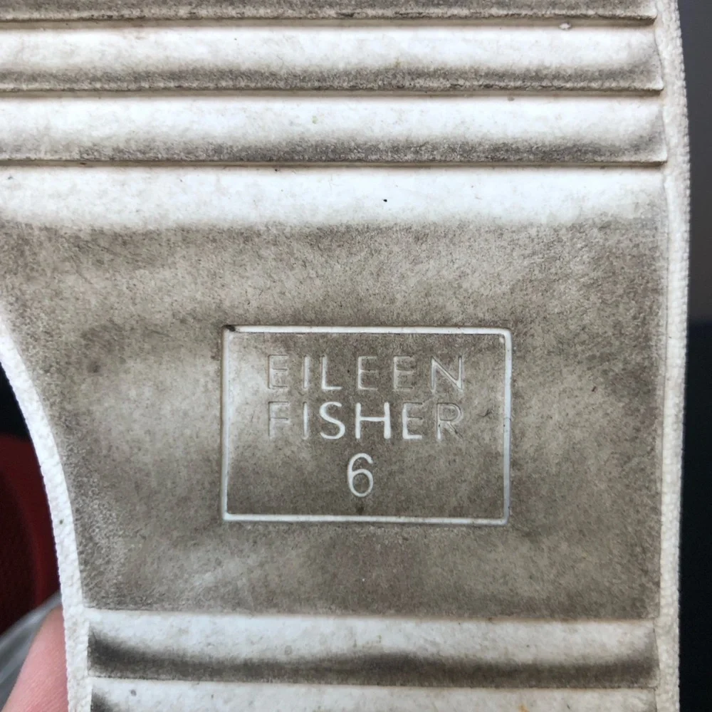 Eileen Fisher Slip On Platform Sneaker Shoes Women's Size 6 Red‎ Stretch Walking